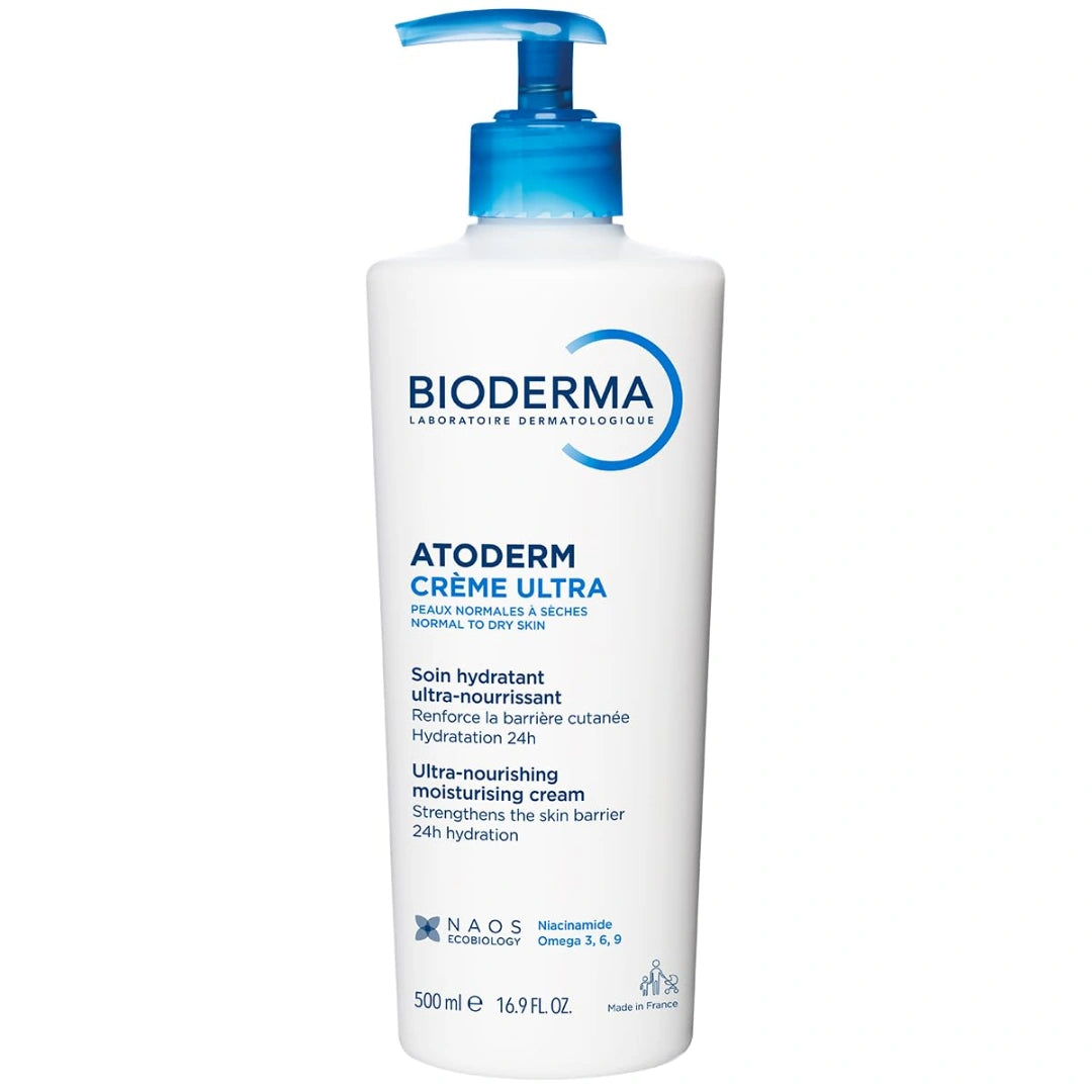 Bioderma Atoderm Creme Ultra-Nourishing - Moisturizer For Normal To Sensitive Dry Skin, (500ml)
