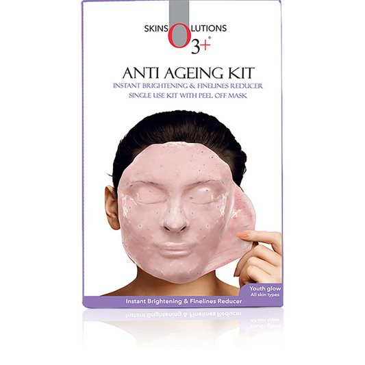 O3+ Anti Ageing Facial kit Brightening & Finelines Reducer With Peel off Mask 45gm