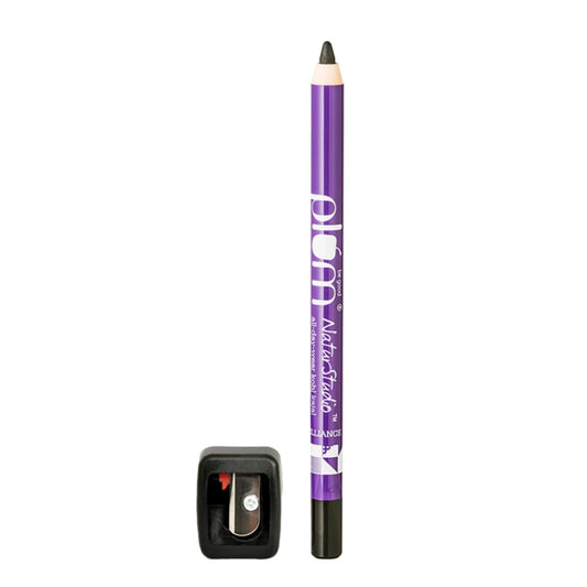 Plum Naturstudio All-Day-Wear Kajal | Water & Smudge-Proof | 24-Hour Long Stay | Intense Matte Black | Gel Finish | 2-In-1 Kajal & Eyeliner | Suitable for Sensitive Eyes & Contact Lenses | Includes Sharpener | 1.2g