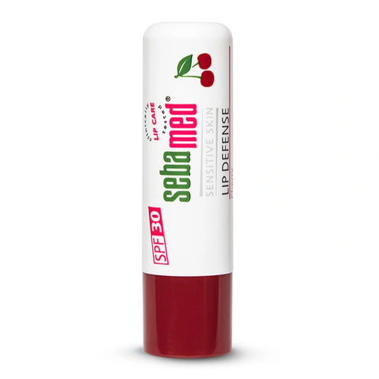 Sebamed Lip defense 4.8gm, Cherry | SPF 30 |Lip balm for Dry & Chapped lips with natual oil & Vitamin E | UV protection | Dermatologically tested 4.8 g
