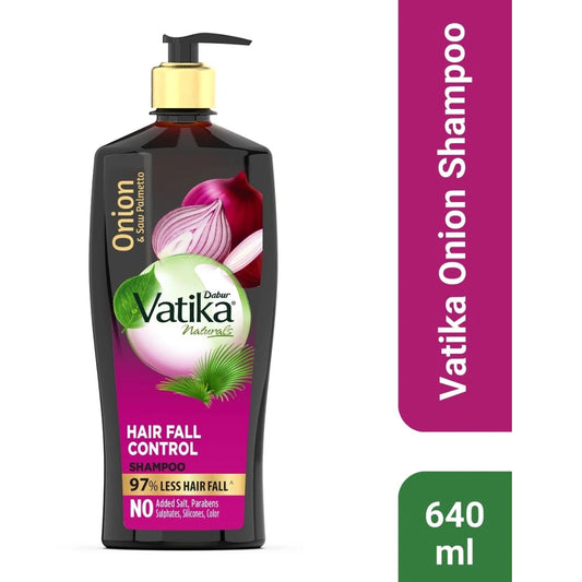 Dabur Vatika Onion & saw palmetto Hair Fall  Shampoo - 640 ml