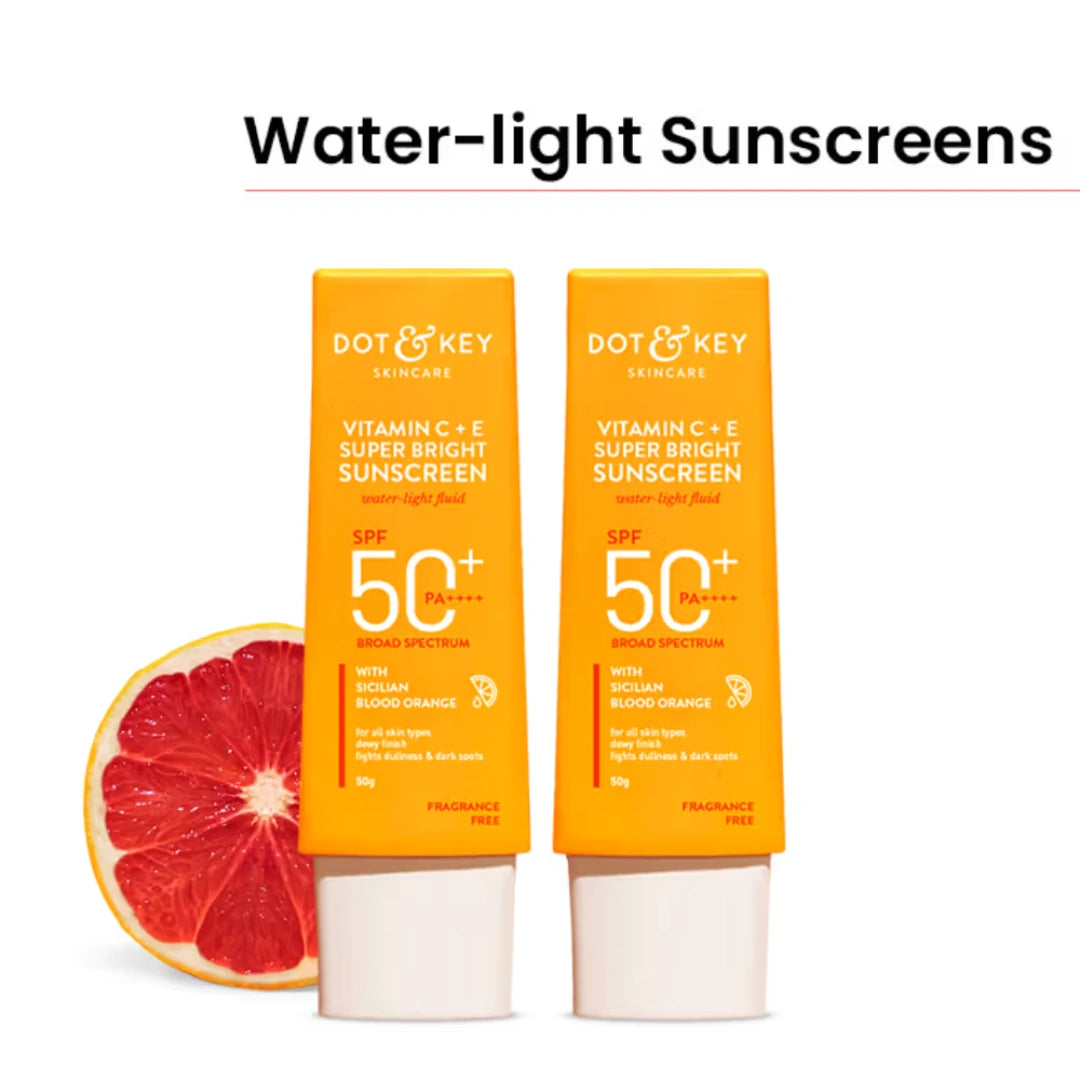 Dot & Key Bestselling Vitamin C + E, SPF50 Sunscreen , 50g - (Pack Of 2)
