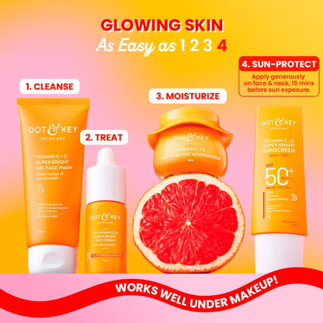 Dot & Key Bestselling Vitamin C + E, SPF50 Sunscreen , 50g - (Pack Of 2)