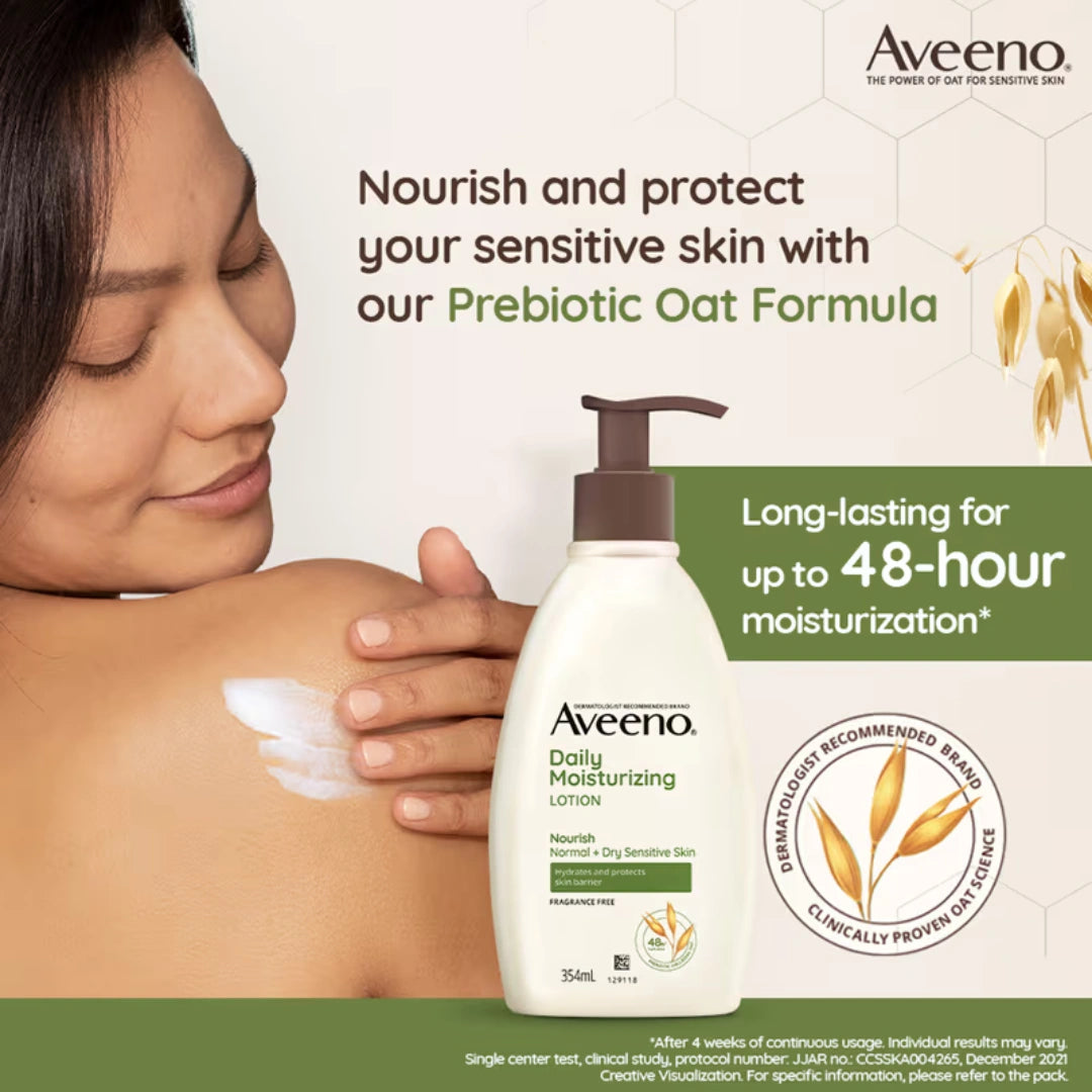 Aveeno Daily Moisturizing lotion 354, and body wash Combo