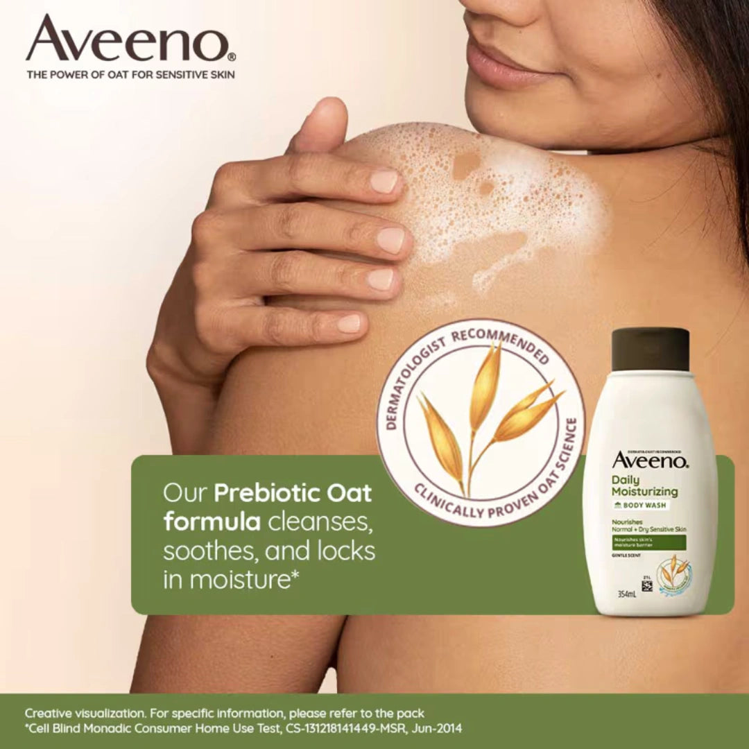 Aveeno Daily Moisturizing lotion 354, and body wash Combo