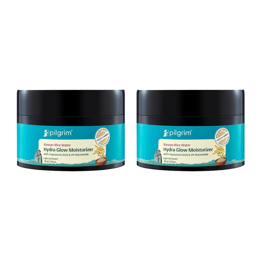 Pilgrim Korean Rice Water Hydra Glow Moisturizer 50Gm ( pack of 2 )