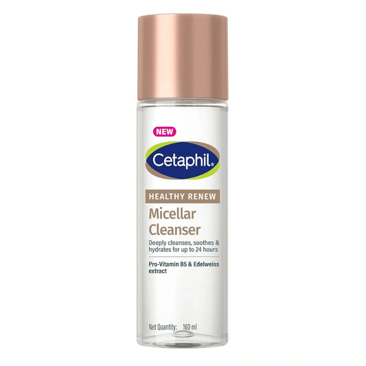 Cetaphil Healthy Renew Anti-Ageing Micellar Cleanser 160ml – Gentle No-Rinse Facial Cleanser for Sensitive Skin, Removes Makeup & Impurities, Hydrating & Soothing Formula