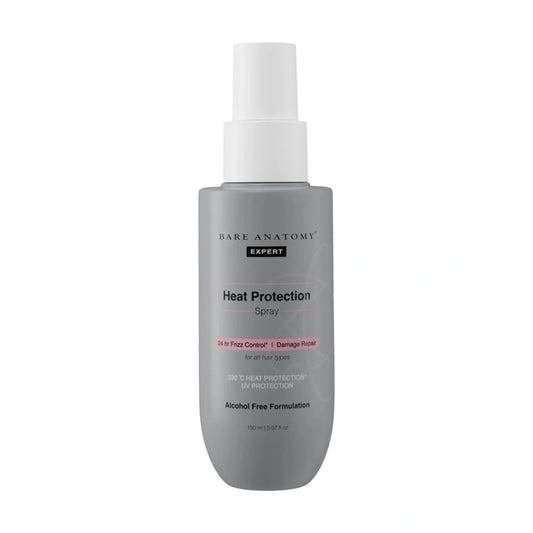 Bare Anatomy Heat Protection Spray Serum| Controls Frizz for up to 24 Hrs | Vitamin E, Pea Protein & Veg Keratin Enriched | Paraben Free | For Women & Men | Vegan |230 °C Heat Protection 150 ml