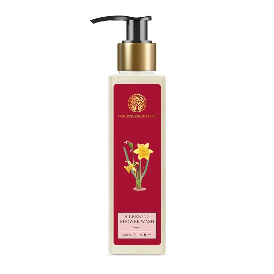 Forest Essentials Shower Wash Nargis | Sulphate-Free Ayurvedic Body Wash | 200ml