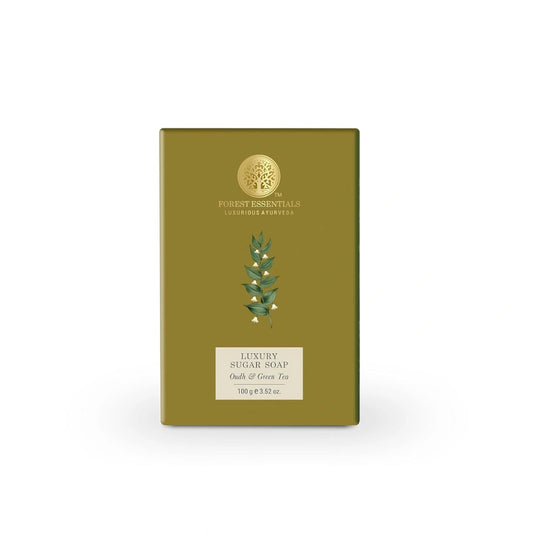 Forest Essentials- oudh & green tea  Gently Cleanses and Softens Skin||Ayurvedic Scented Handmade Bath Soap