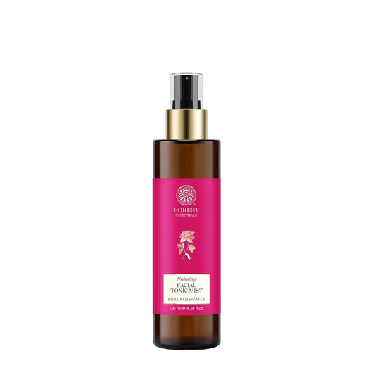Forest Essentials Facial Tonic Mist with Pure Rosewater | Hydrating Steam Distilled Ayurvedic Toner for Fresh, Dewy Skin | Minimises Pores & Refreshes Skin- 130 ml