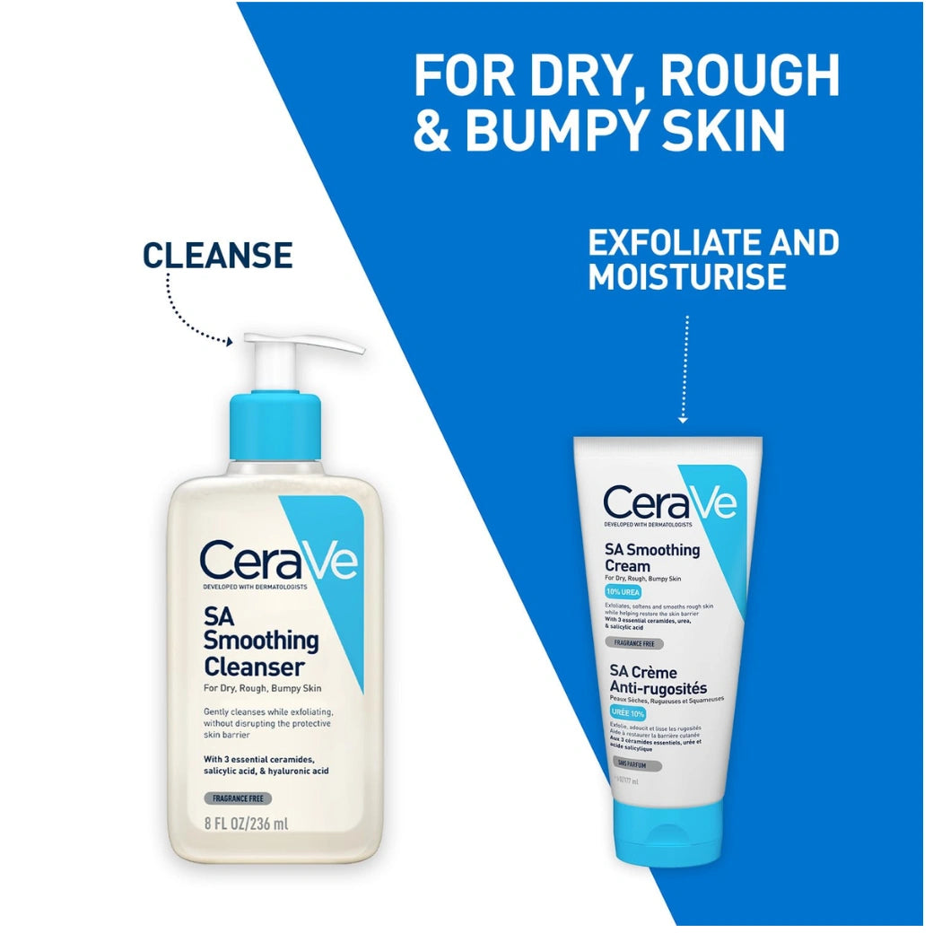 CeraVe CeraVe SA Smoothing Cream | Exfoliating and Skin Smoothing Cream for Rough, Dry & Bumpy Skin with Salicylic Acid & Ceramides | Dermatologist Recommended, 177ml