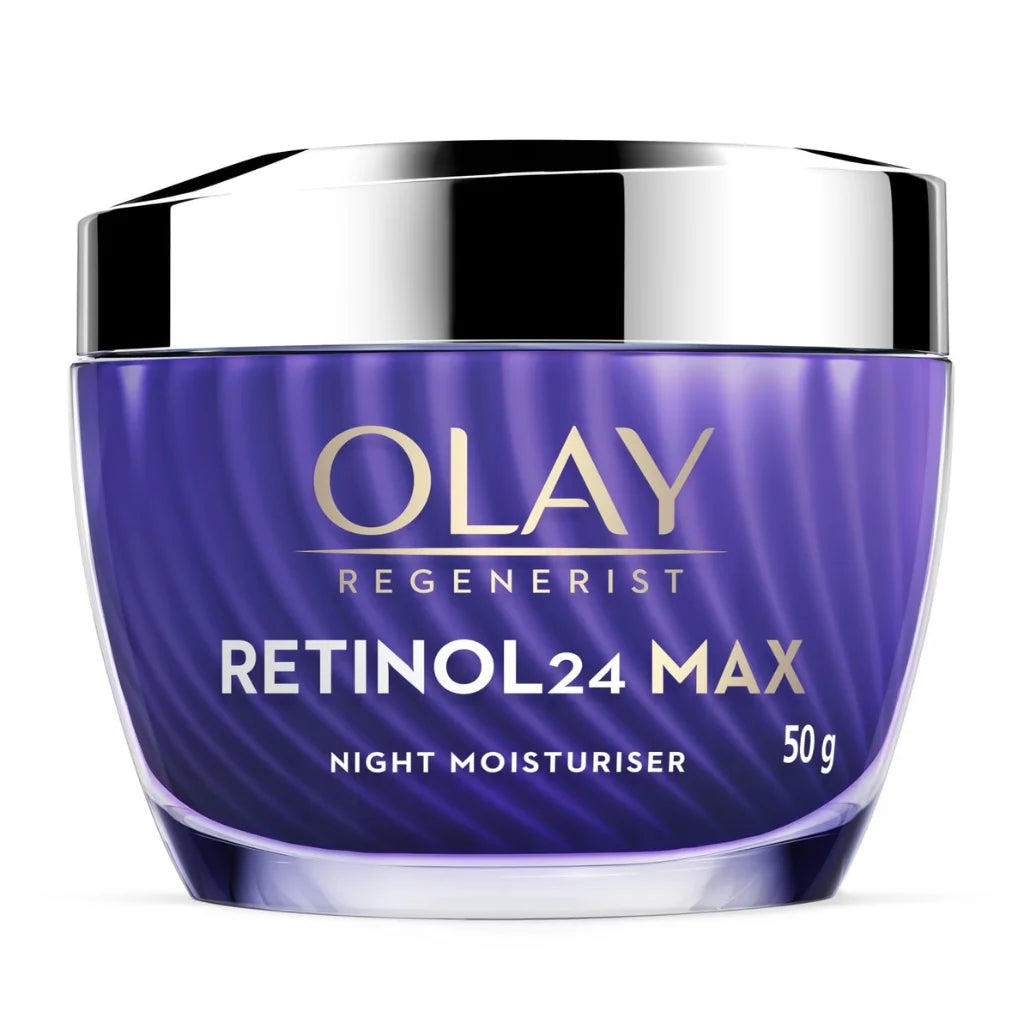 Olay Retinol 24 Max Anti-Ageing Night Cream for Women - Fragrance-Free, 50 g