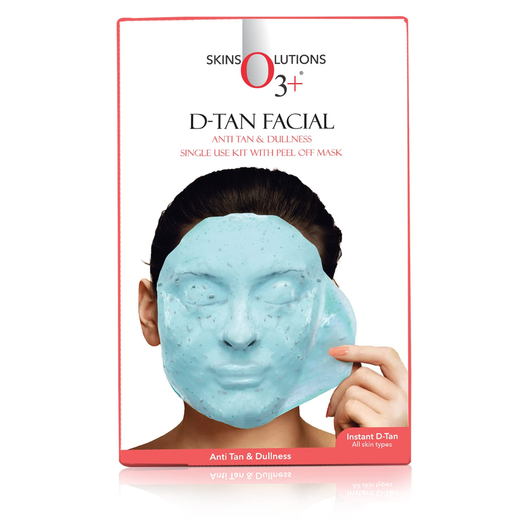 O3+ D-TAN Facial Kit for TAN Removal & Skin lightening 45g | Detan Facial Kit for TAN Removal