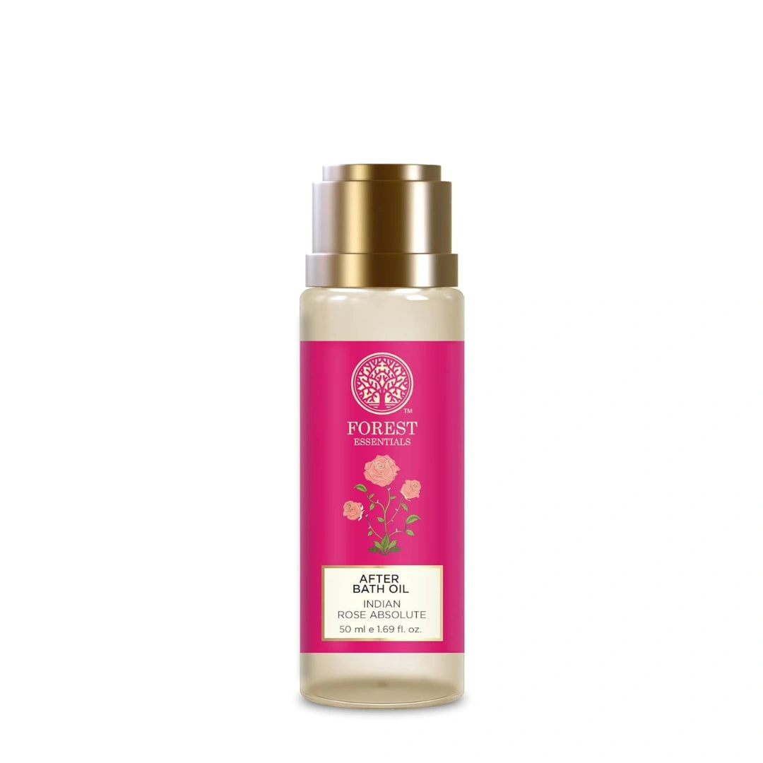 Forest Essentials After Bath Oil Indian Rose | After Shower on Wet Skin  50ml