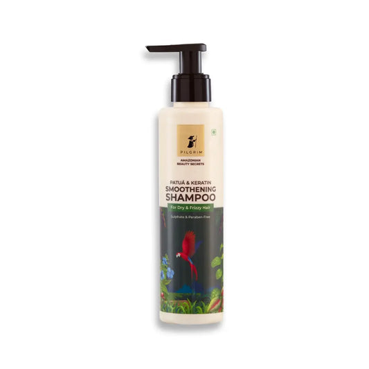 Pilgrim Patua & 10X Keratin Smoothening Shampoo For Dry & Frizzy Hair (200ml)
