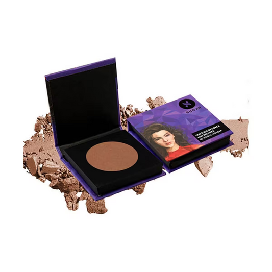 SUGAR Cosmetics Contour De Force Mini Bronzer| Light Weight | Blendable & Long Lasting Lightweight, Easily Blendable, Illuminating Bronzer, Matte Finish