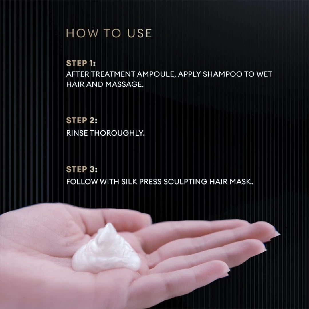 TRESemme Silk Press Smoothing Shampoo 375ml | Sulfate-Free Shampoo