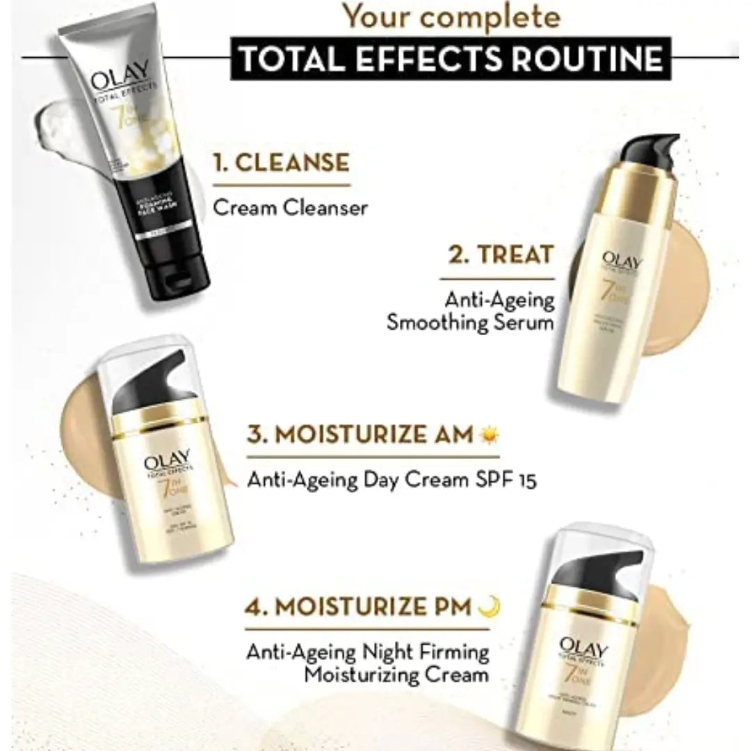 Olay Total Effects Day Cream, 50g + Total Effects Night Cream, 50g Slay All Day Pack
