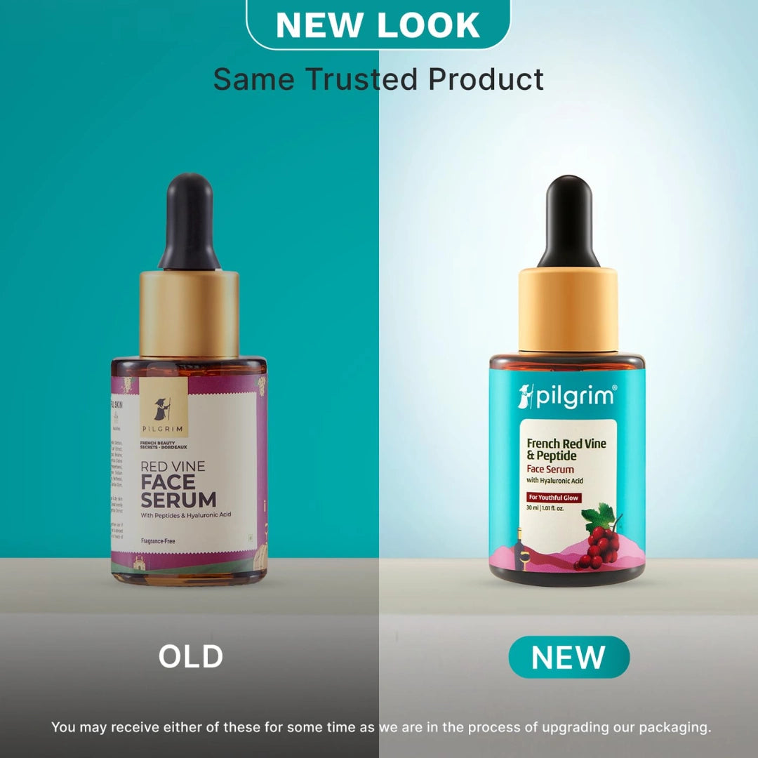 PILGRIM French Red Vine & Hyaluronic acid serum with peptides  For women & men | All skin types | 30 ml