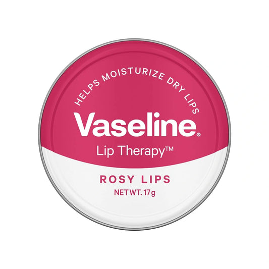 Vaseline Lip Tins Rosy Lips, 17 g | Provides Hydration, Sheer Pink Tint & Glossy Shine