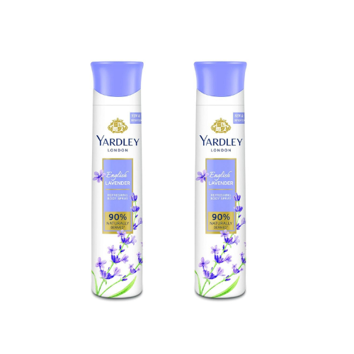 Yardley London English Lavender Refreshing Deo for Women, 150ml (Pack of 2) Promo Pack