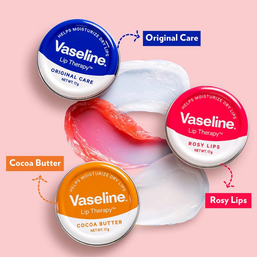 Vaseline Lip Tins Original Care, 17g | Infused with Vitamin E to Hydrate & Moisturize Dry Lips.