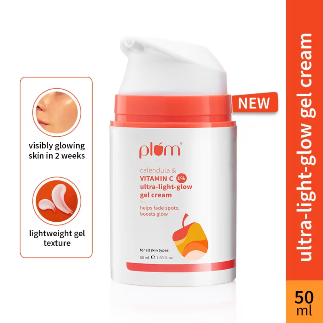 Plum 1% Vitamin C Ultra-Light-Glow Boosting Gel Cream (50ml)