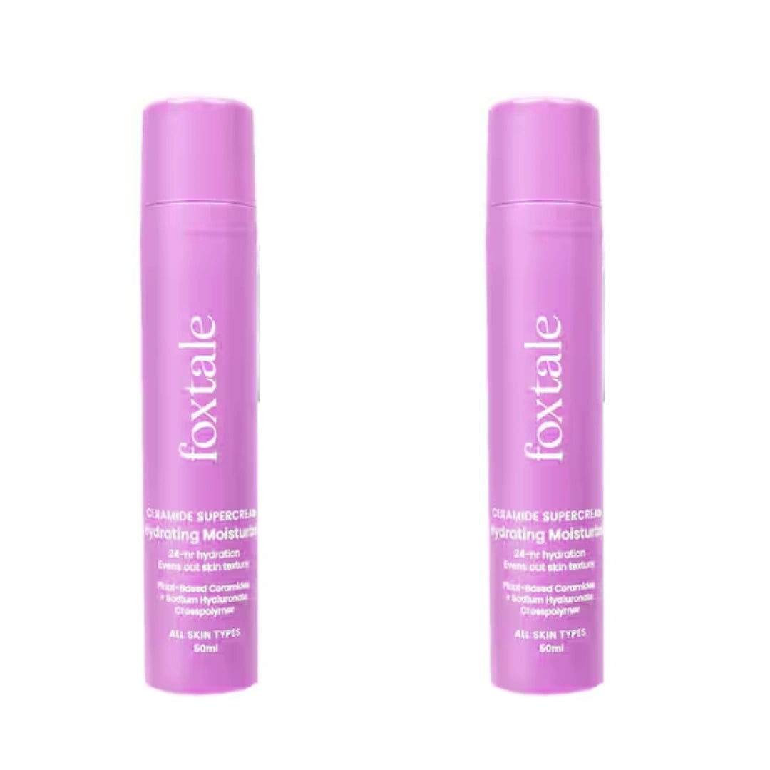 Foxtale Ceramide Supercream Hydrating Rich Moisturizer Strengthens Skin Barrier (50ml) (paxk of 2)