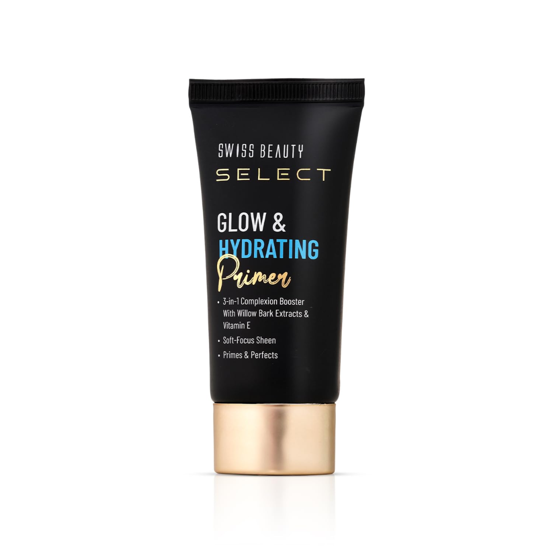 Swiss Beauty Select Glow & Hydrating Primer Enriched With Vitamin E & Witch Hazel Extract |