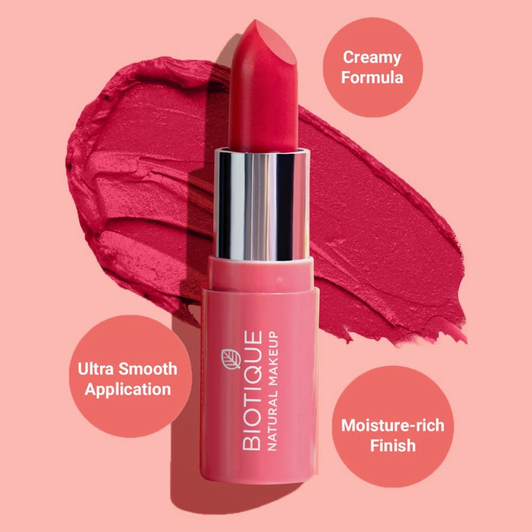 Biotique Natural Makeup Magicolor Lipstick, Barely There, 4g