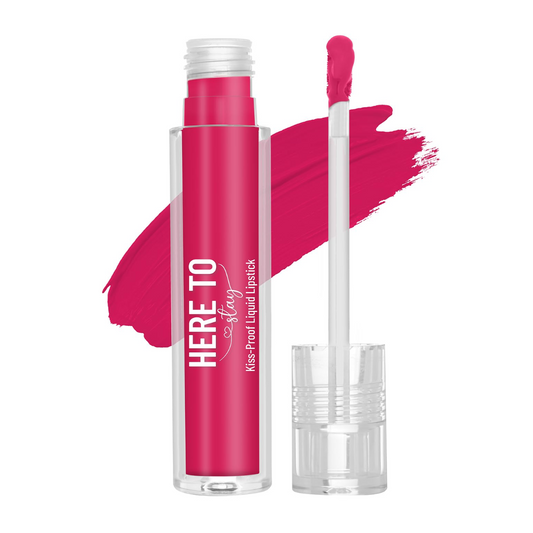 Swiss Beauty Select Here To Stay Liquid Matte Lipstick with Kiss-Proof Formula | Infused with Vitamin E | Non-Transfer, Smudgeproof | 12-18 Hrs Stay | Shade - Shocking Pink, 3ml |