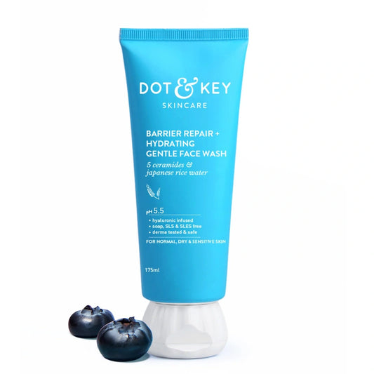 DOT & KEY Barrier Repair + Hydrating Gentle Face Wash With Probiotic | Ceremide Face Wash | 175ML