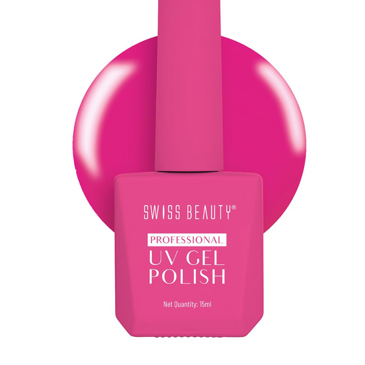 Swiss Beauty Professional UV Gel Nail Polish, Lasts Upto 21 Days, Super Glossy Finish, Non-Chipping, Non-Smudging, Quick Drying Nail Polish, Shade -23, 15 ml