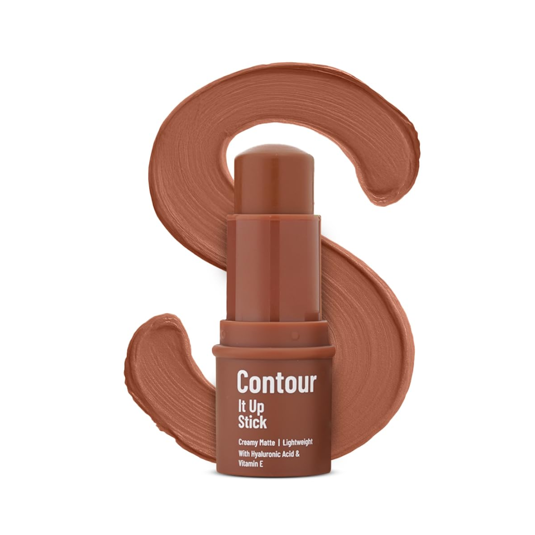 Swiss Beauty Contour It Up Stick | Sculpts & Defines | With Hyaluronic Acid & Vitamin E | Blendable | Lightweight | Easy To Use & Carry | 8gm
