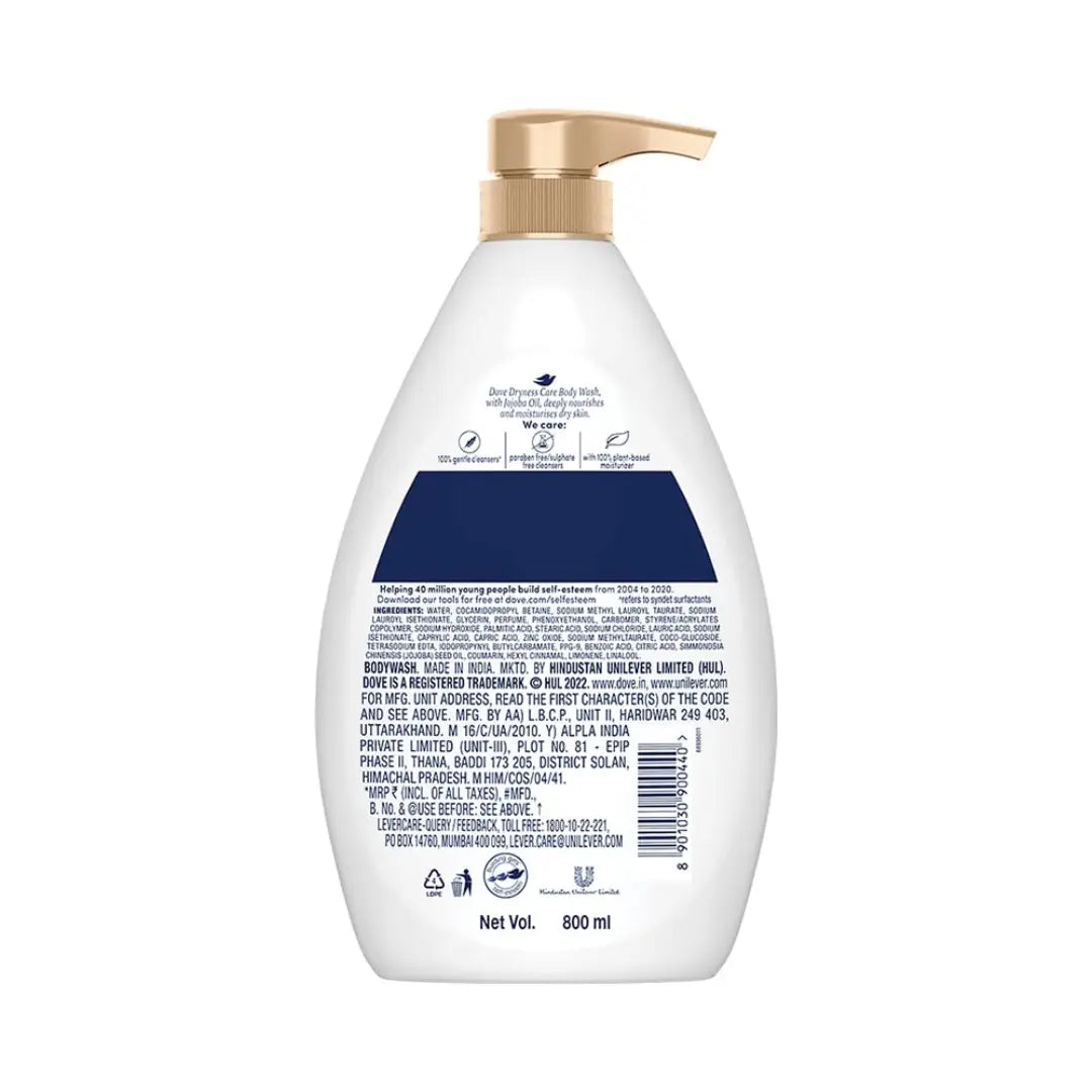 Dove Dryness Care Body Wash With Jojoba Oil (800ml)