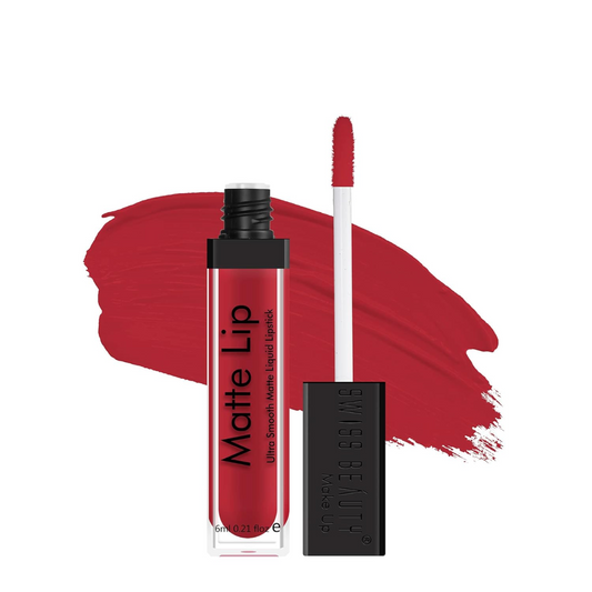 Swiss Beauty Ultra Smooth Matte Lip Liquid Lipstick, Smooth Lip Color, Weightless Finish, Silky Matte Finish, Shade- Famous Red, 6ml