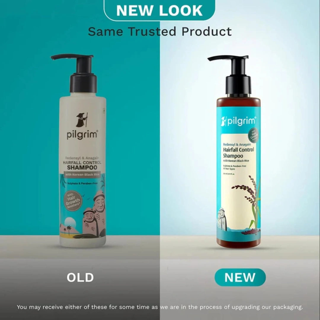 Pilgrim Redensyl & Anagain Hairfall Control Shampoo with Korean Black Rice 200ml