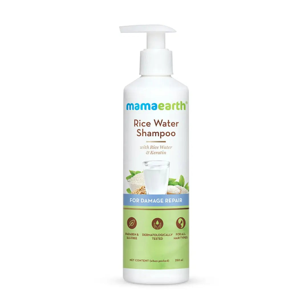 Mamaearth Rice Water Shampoo With Rice Water And Keratin (250ml)