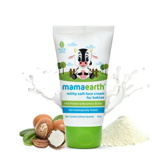 Mamaearth Milky Soft Baby Face Cream For Babies With Murumuru Butter (60ml)
