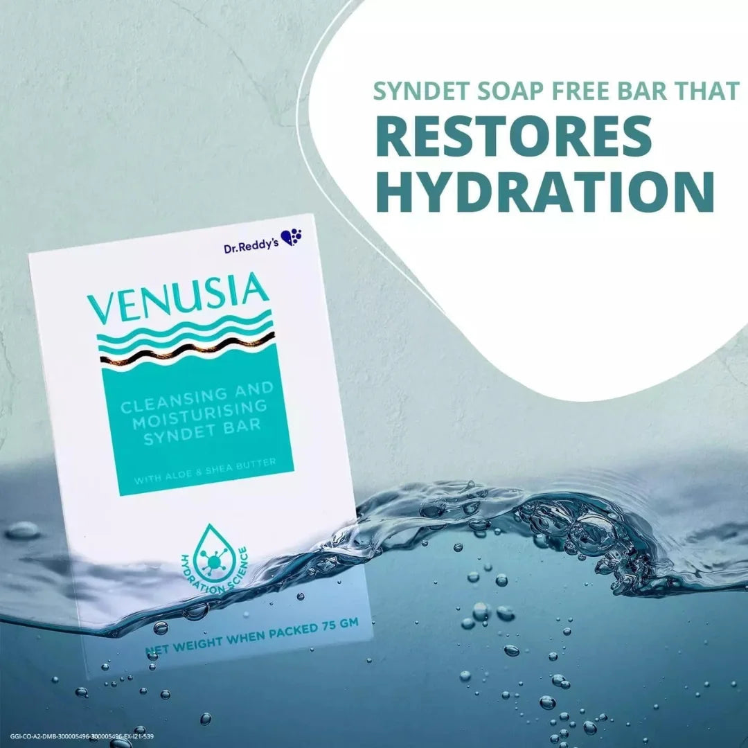 Venusia Moisturizing Bathing Bar With Shea & Aloe Butter (75g)