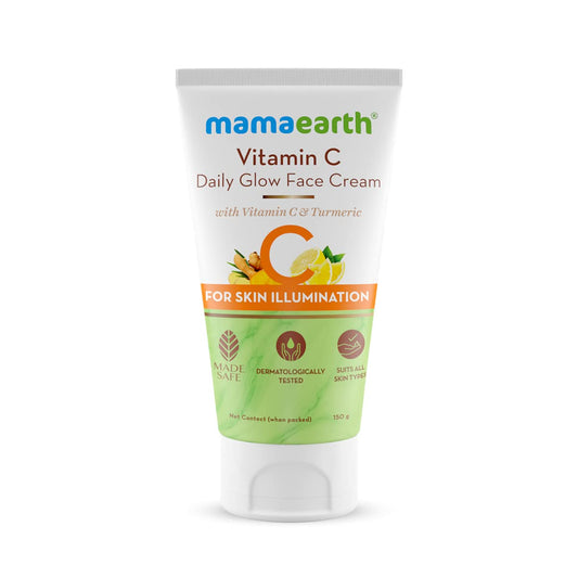 Mamaearth Vitamin C Daily Glow Face Cream With Vitamin C & Turmeric for Skin Illumination - 150 g