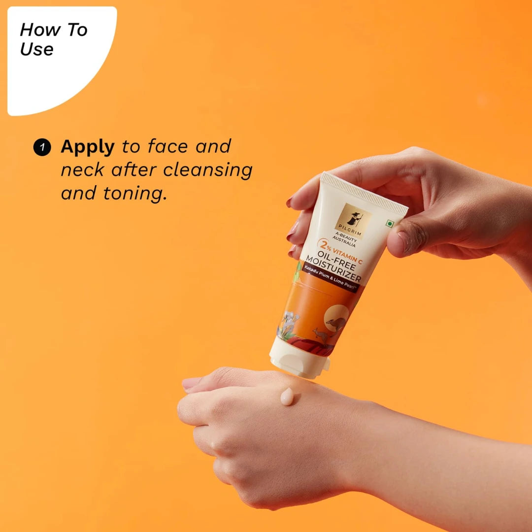 Pilgrim Australian 2% Vitamin C Oil free Moisturizer for oily & acne prone skin (50g)