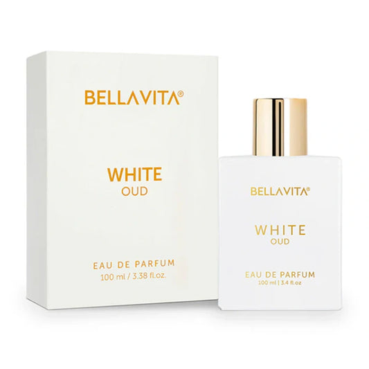 Bella Vita Luxury White Oud Unisex Eau De Parfum Liquid Perfume With Orange, Patchouli, Musk, Premium, Long Lasting Oud & Fruity Fragrance (100)ml