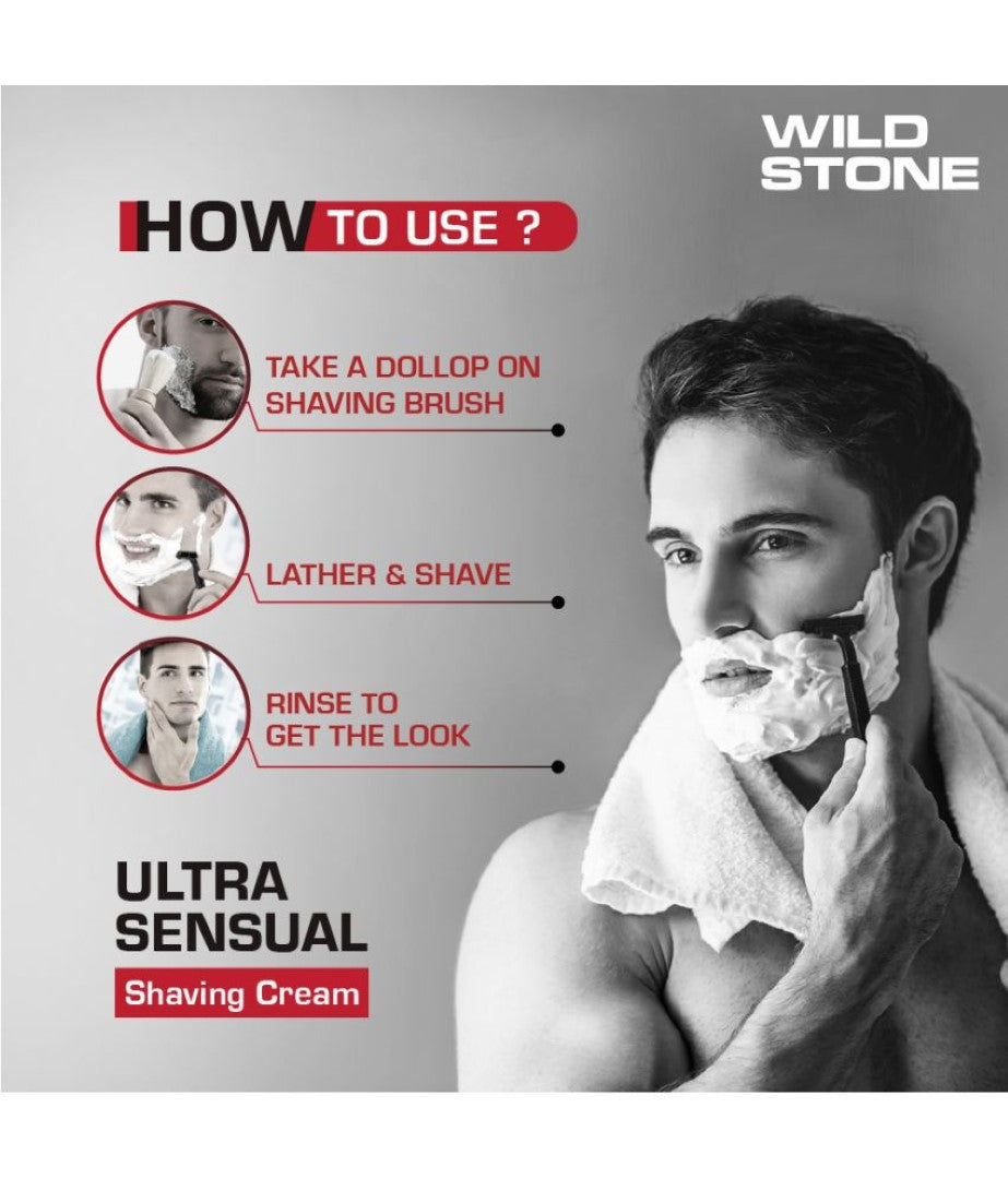 Wild Stone Ultra Shaving Cream 78 (pack of 6)