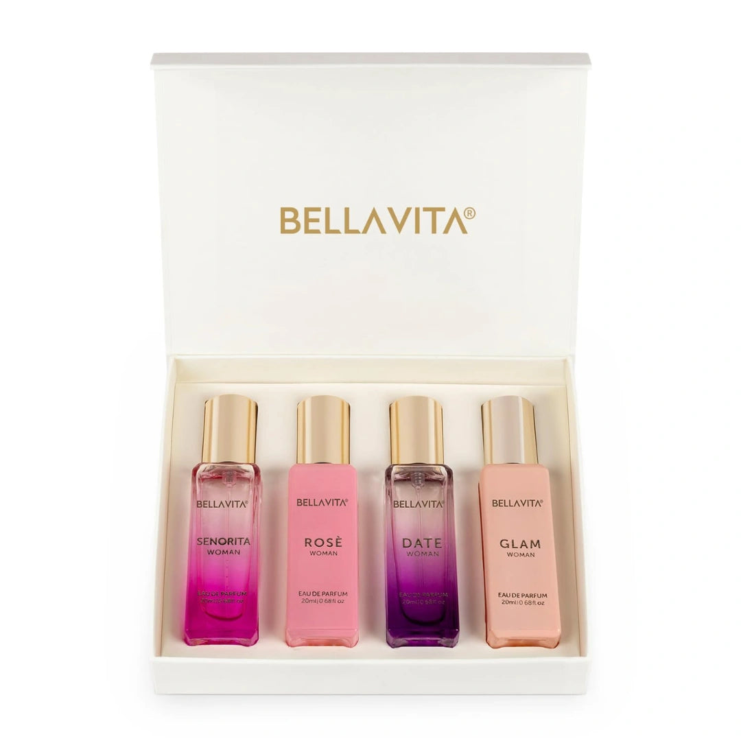 Bella Vita Luxury Perfumes Gift Set for Women (4Pcs)
