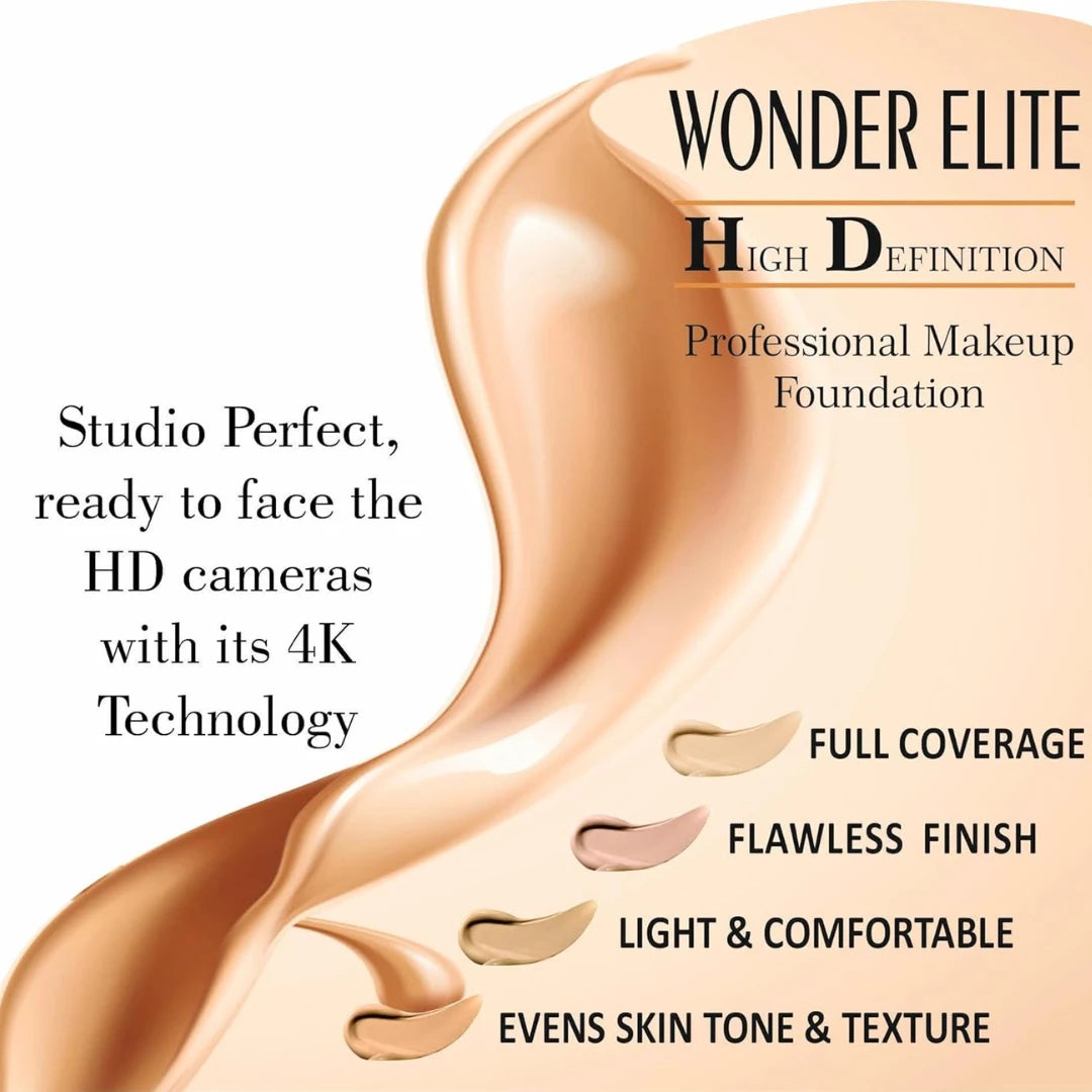 DIANA OF LONDON WONDER ELITE HIGH DEFINITION PROFESSIONAL MAKEUP FOUNDATION - HD-102 TRUE NUDE 30 ML