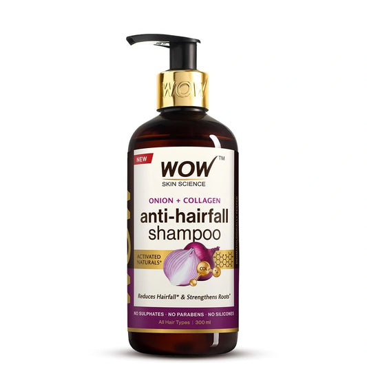 WOW Skin Science Onion & Collagen Anti-Hairfall Shampoo (400ml)