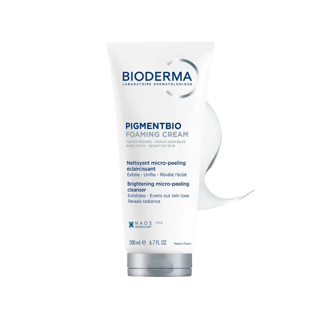 Bioderma Pigmentbio Foaming Cream Brightening Exfoliating Cleanser (Face & Body Wash) For Brightened Skin, 200 ml