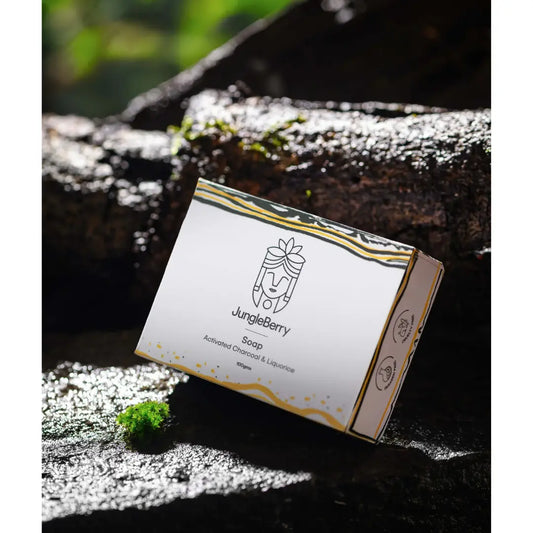 Jungleberry Activated Charcoal & Liquorice Soap | 100gms
